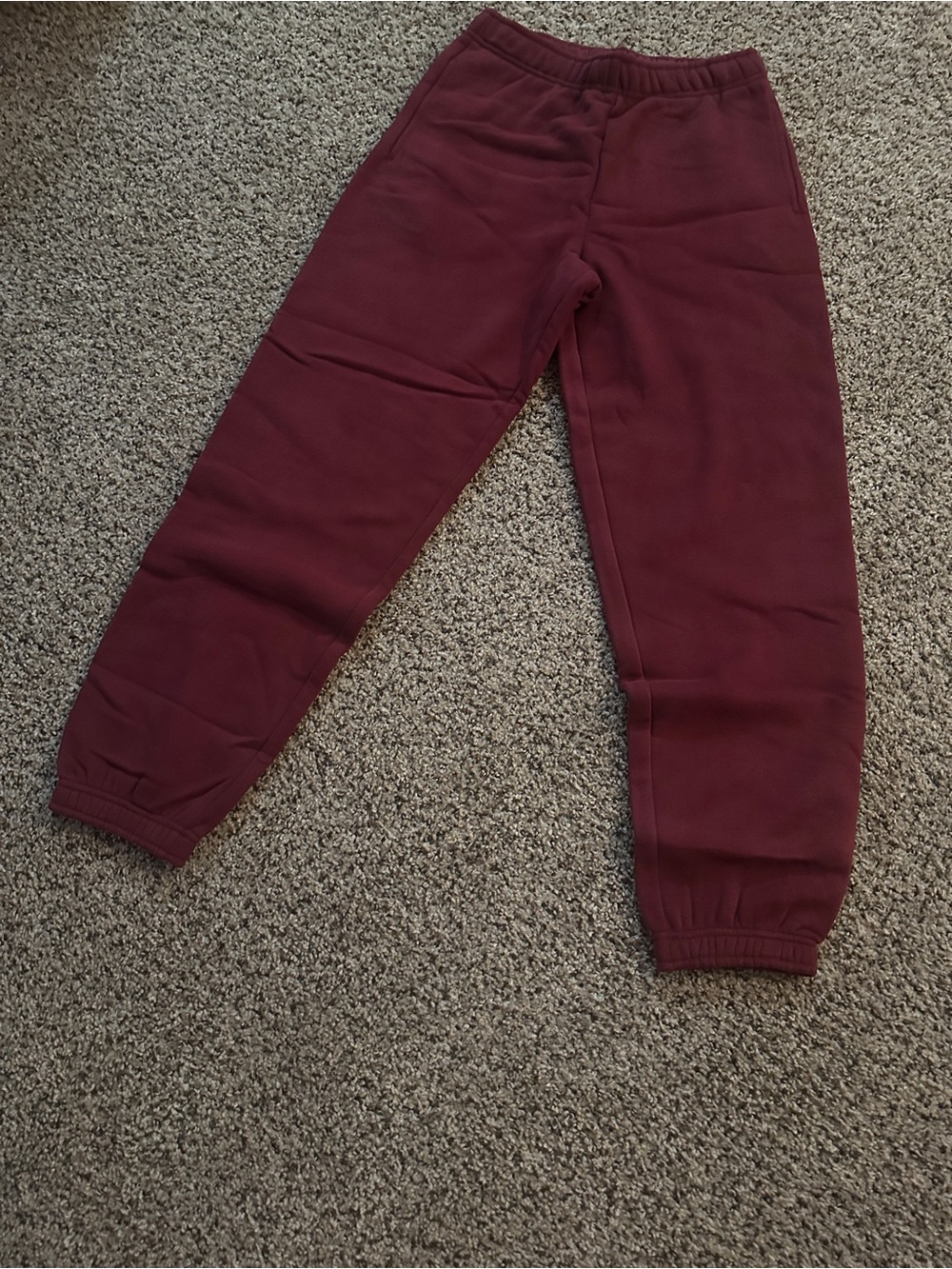 Brand new Ardene Maroon Fleece Jogger Pants